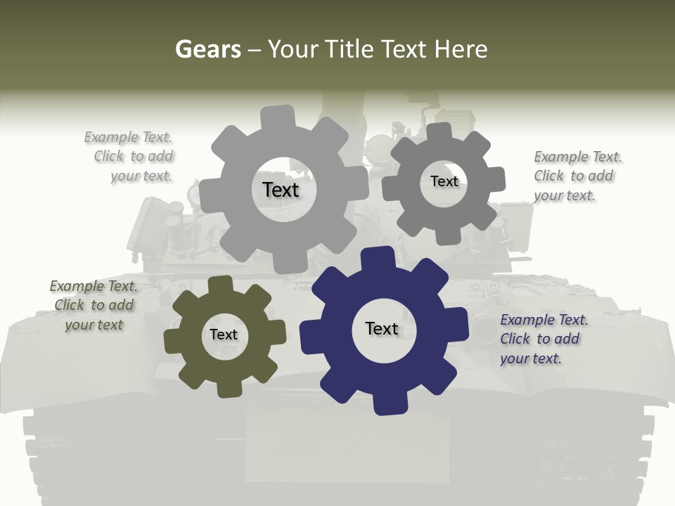 Weapon White Green PowerPoint Template