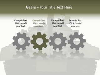 Weapon White Green PowerPoint Template