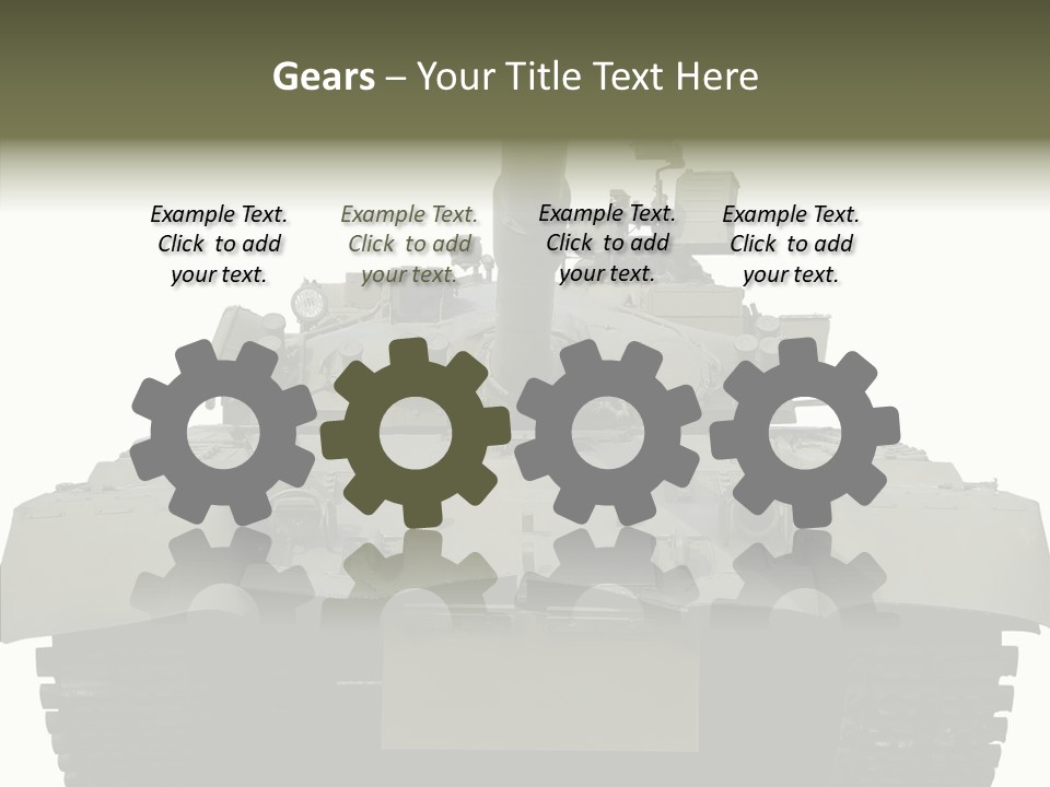 Weapon White Green PowerPoint Template