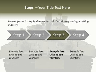 Weapon White Green PowerPoint Template