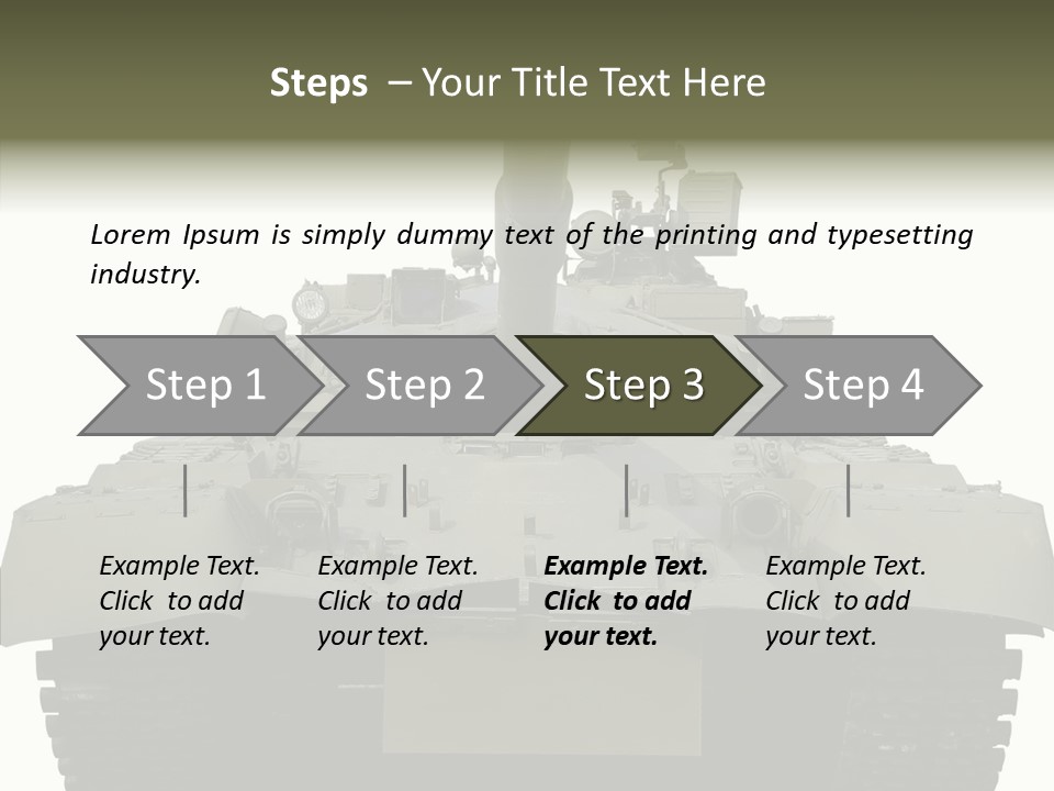 Weapon White Green PowerPoint Template