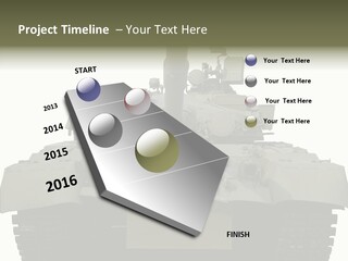 Weapon White Green PowerPoint Template