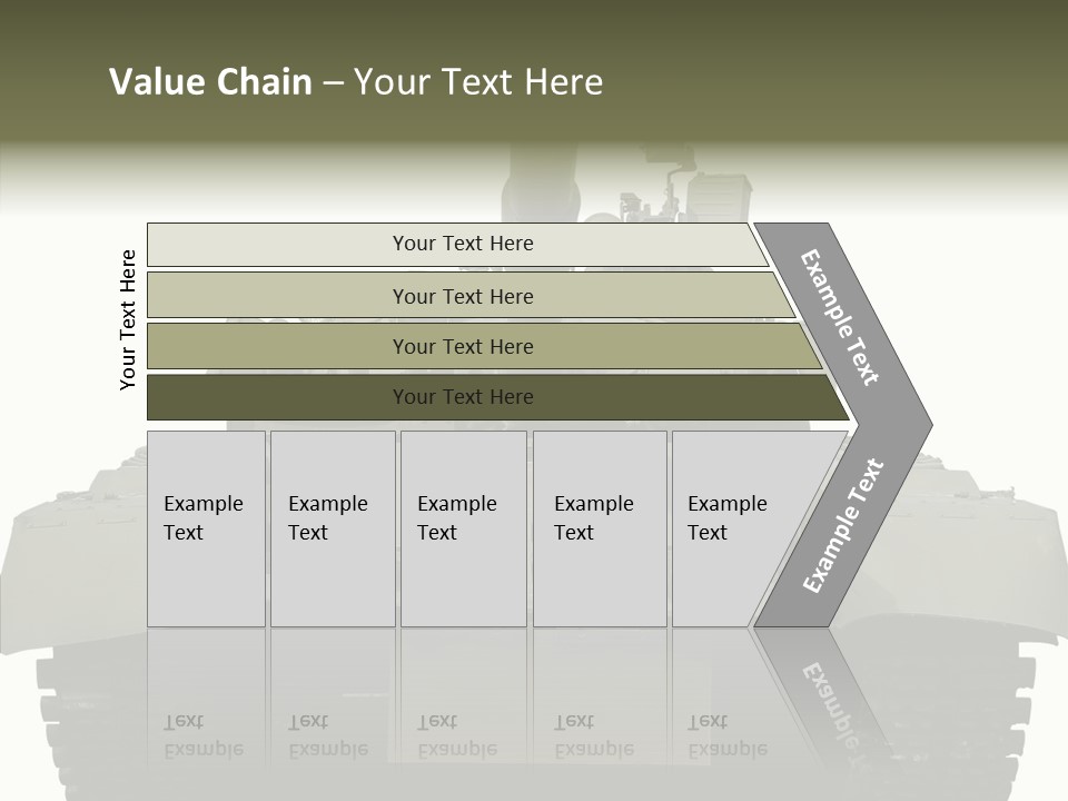 Weapon White Green PowerPoint Template