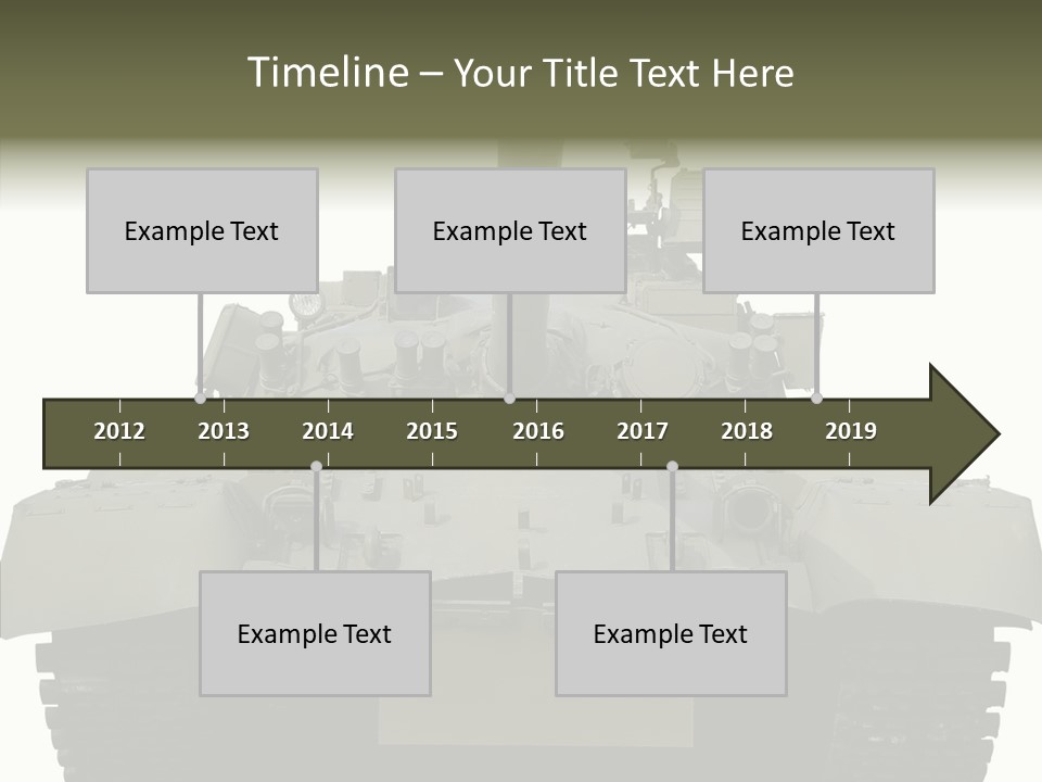Weapon White Green PowerPoint Template