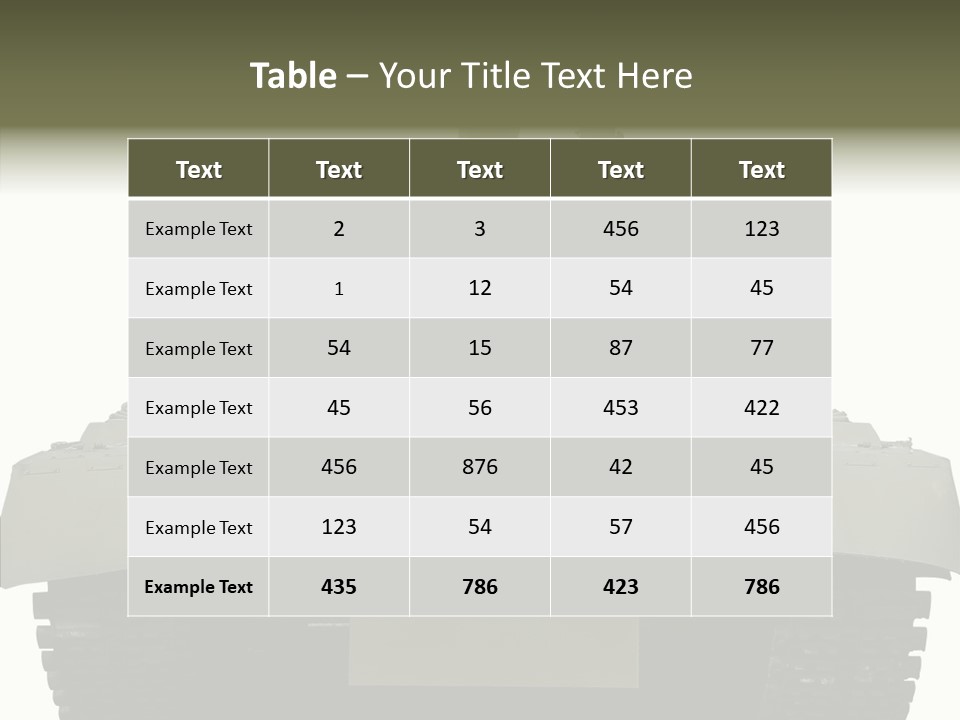 Weapon White Green PowerPoint Template
