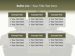 Weapon White Green PowerPoint Template