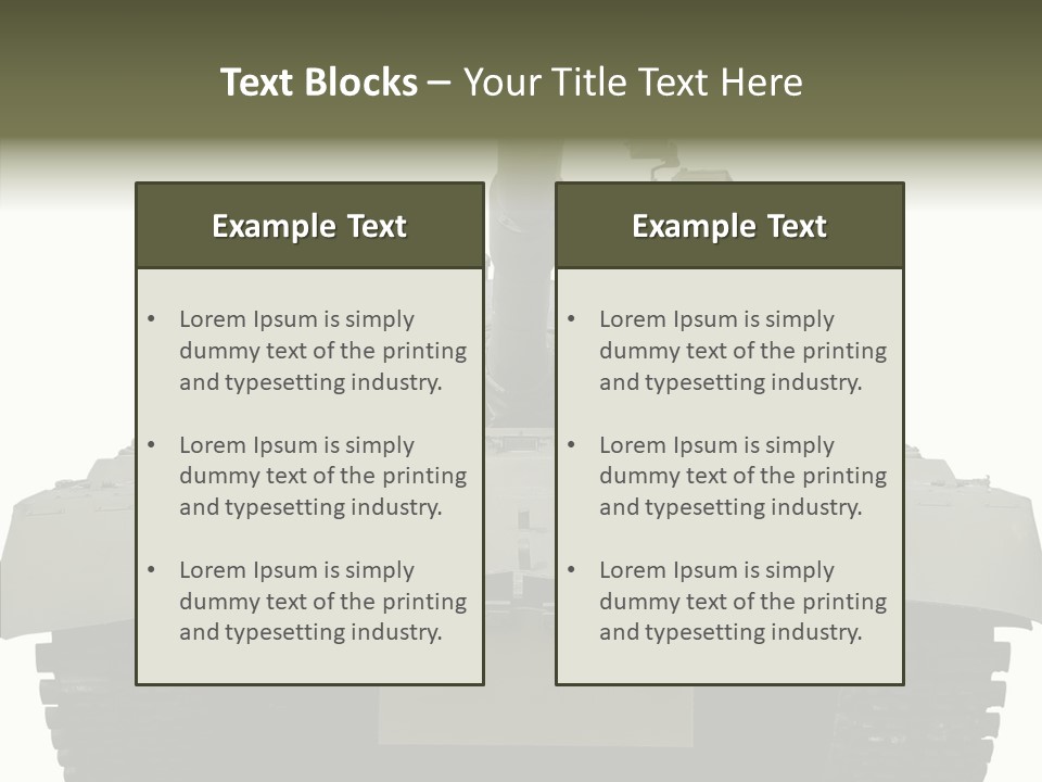 Weapon White Green PowerPoint Template