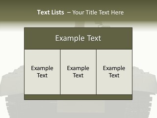 Weapon White Green PowerPoint Template