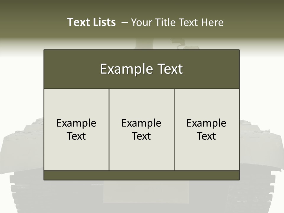 Weapon White Green PowerPoint Template