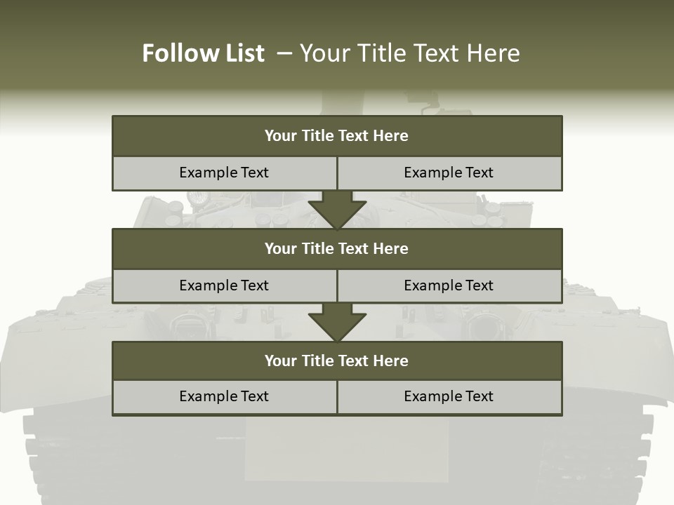 Weapon White Green PowerPoint Template