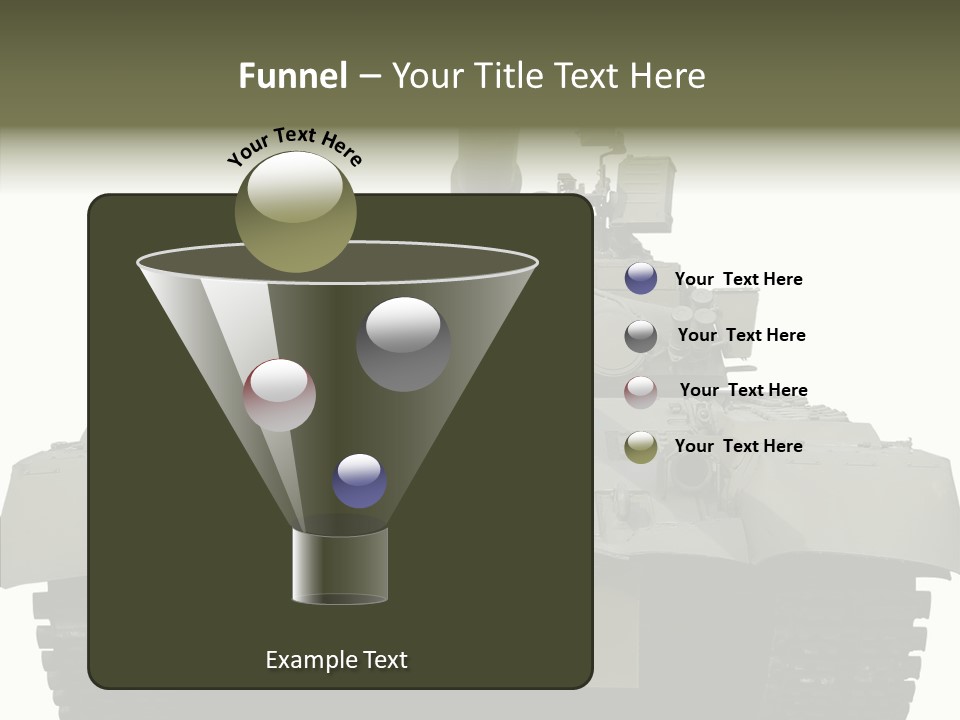 Weapon White Green PowerPoint Template