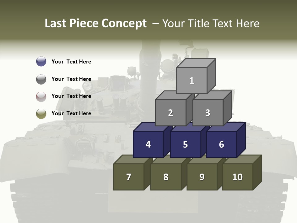 Weapon White Green PowerPoint Template