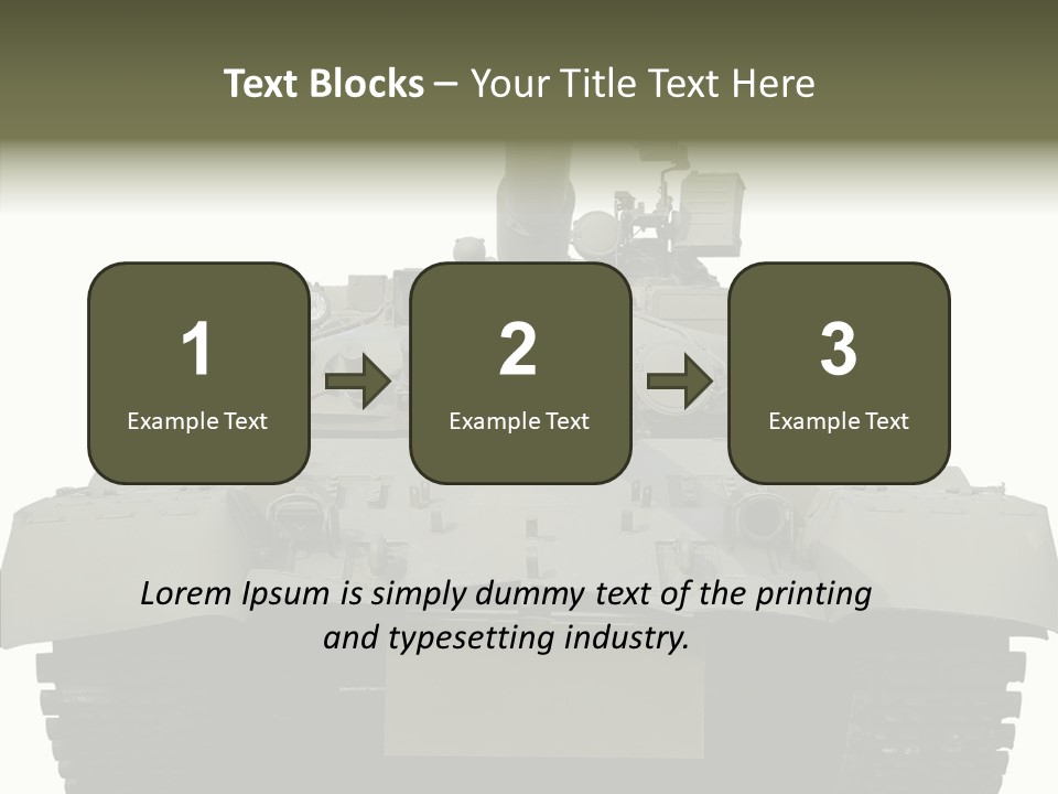 Weapon White Green PowerPoint Template