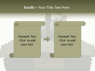 Weapon White Green PowerPoint Template