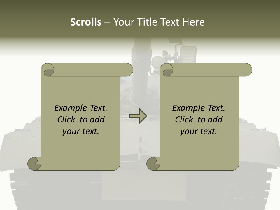 Weapon White Green PowerPoint Template