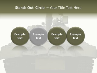 Weapon White Green PowerPoint Template