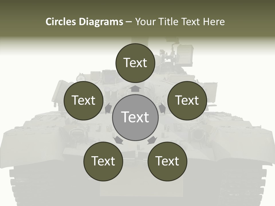 Weapon White Green PowerPoint Template