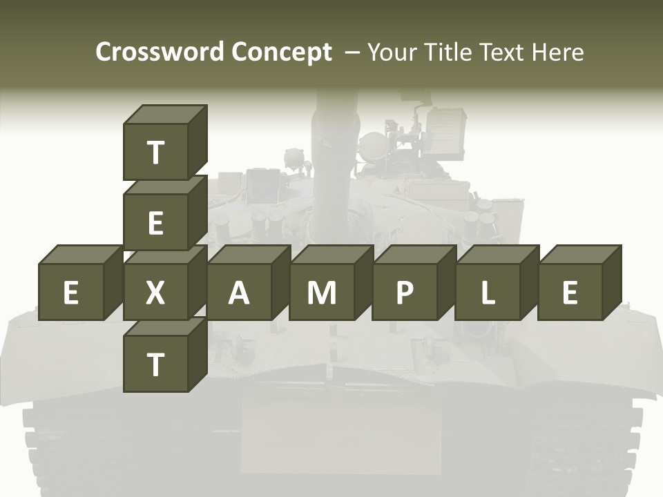 Weapon White Green PowerPoint Template