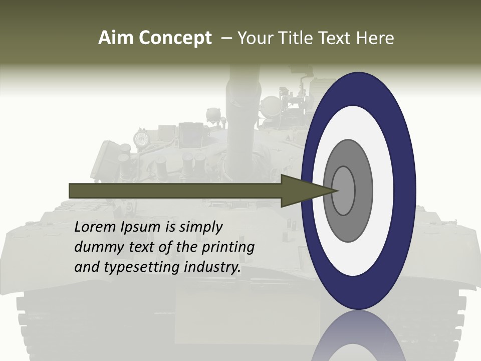 Weapon White Green PowerPoint Template