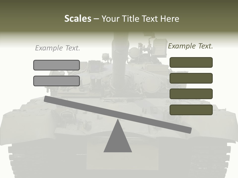 Weapon White Green PowerPoint Template