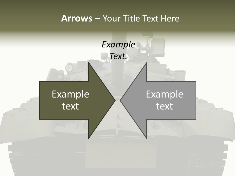 Weapon White Green PowerPoint Template