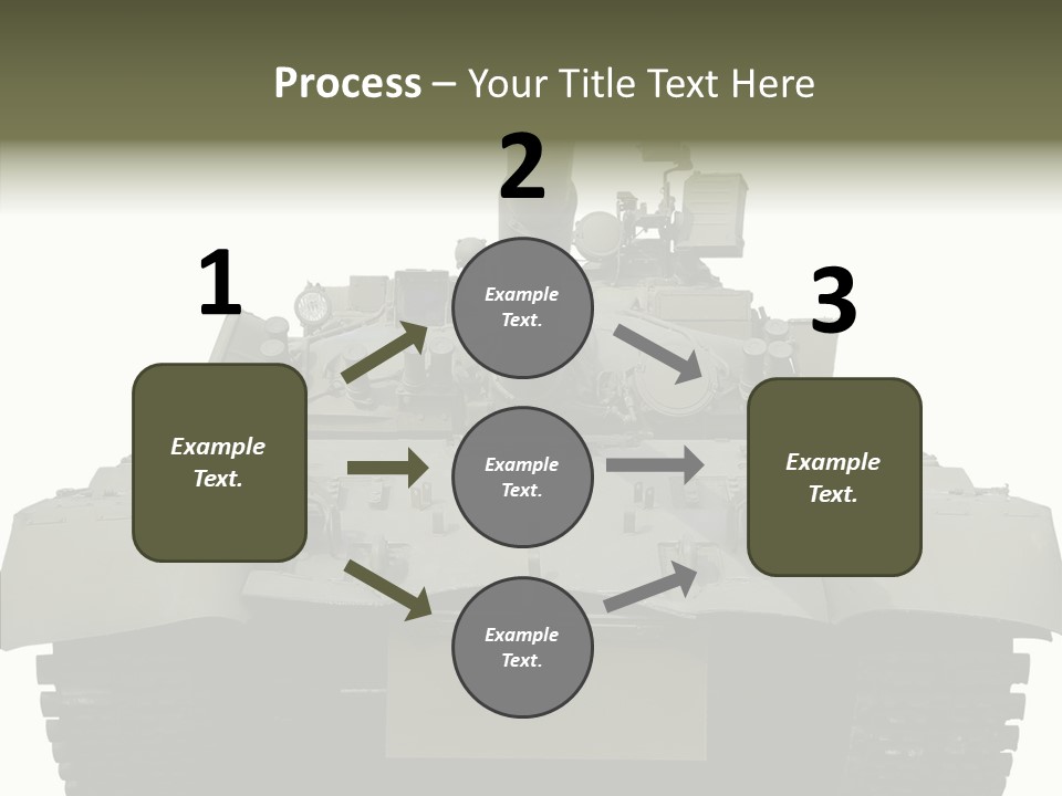 Weapon White Green PowerPoint Template
