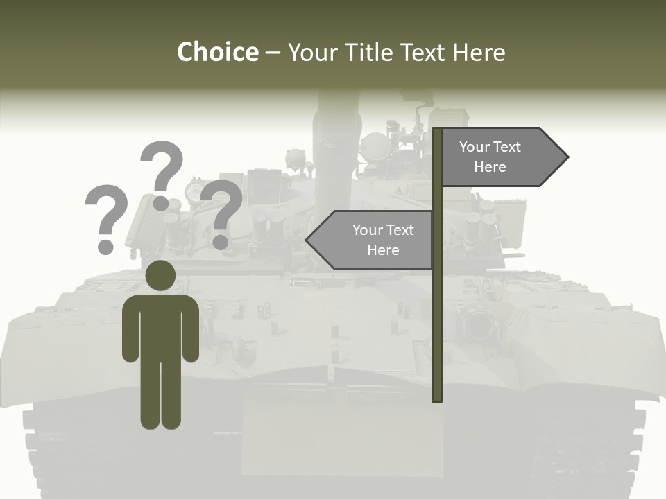 Weapon White Green PowerPoint Template