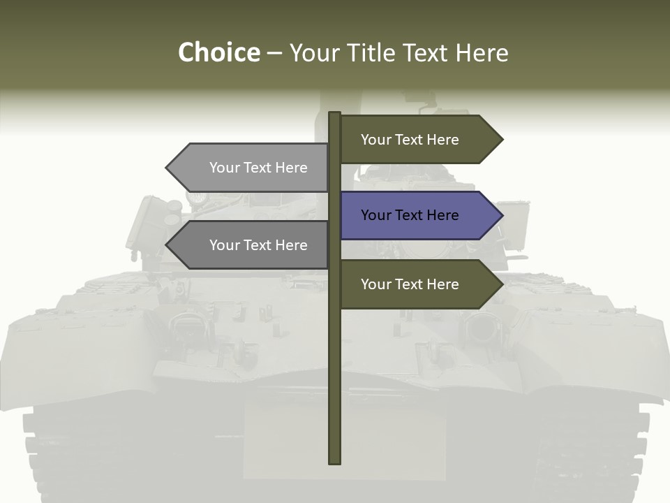 Weapon White Green PowerPoint Template