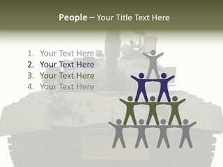 Weapon White Green PowerPoint Template