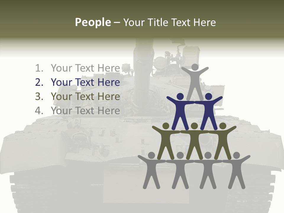 Weapon White Green PowerPoint Template