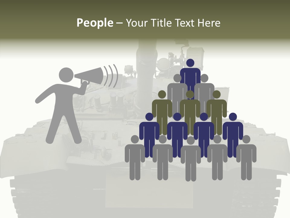 Weapon White Green PowerPoint Template