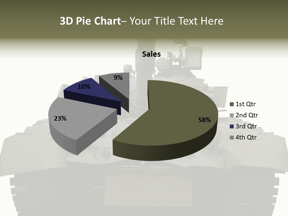 Weapon White Green PowerPoint Template