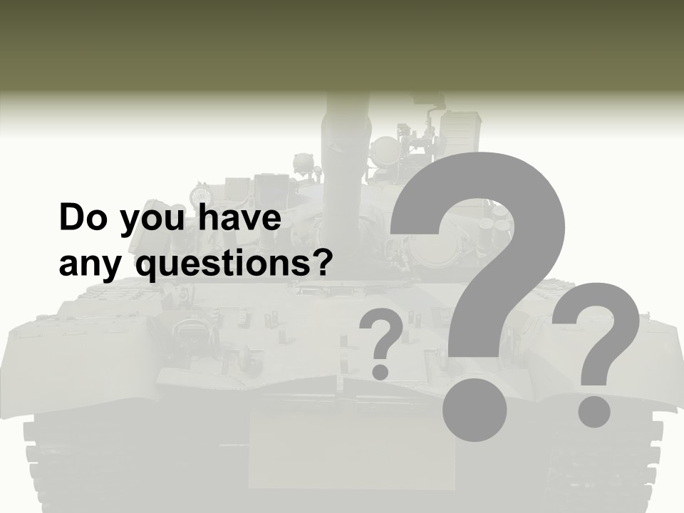 Weapon White Green PowerPoint Template