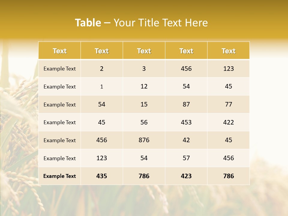 Agriculture Plantation Detail PowerPoint Template