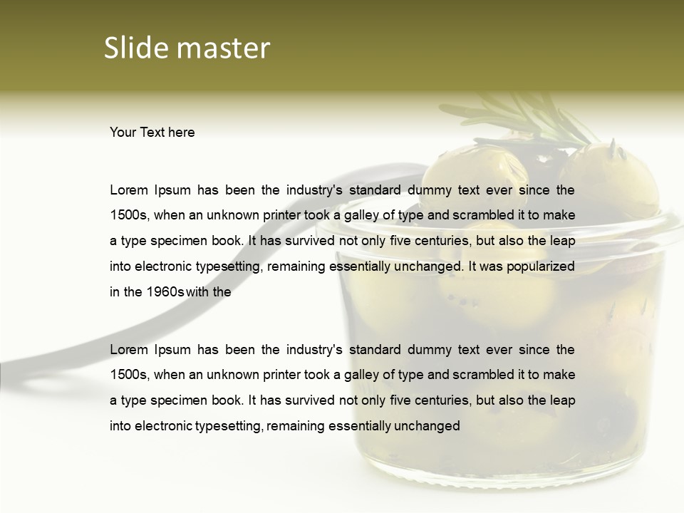 Tuscany Morocco Food PowerPoint Template