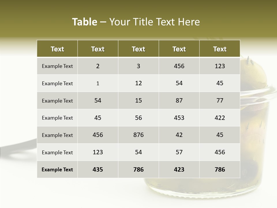 Tuscany Morocco Food PowerPoint Template