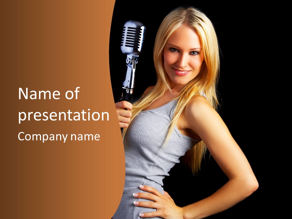 Celebirty Rock Portrait PowerPoint Template