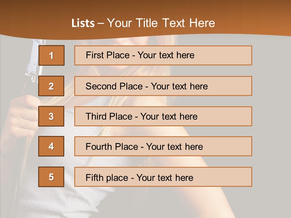 Celebirty Rock Portrait PowerPoint Template