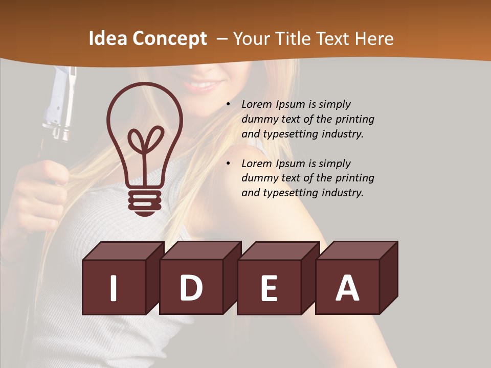 Celebirty Rock Portrait PowerPoint Template