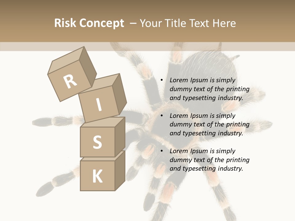 Arachnid Wild Poisonous PowerPoint Template