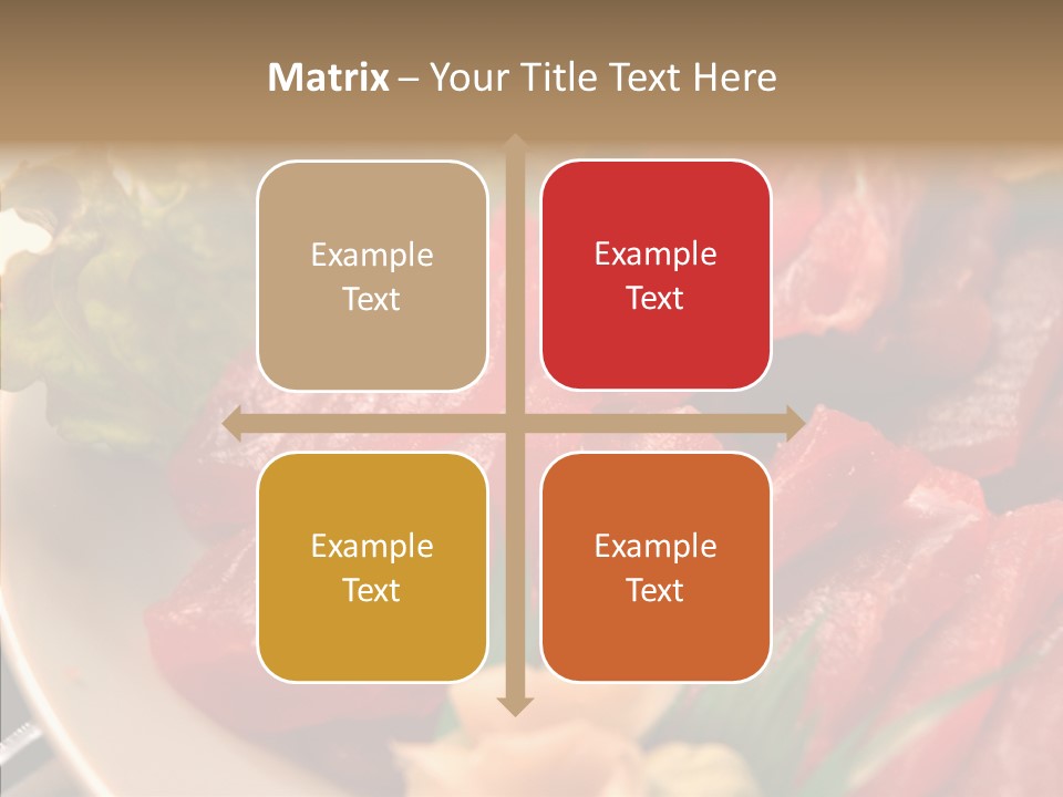 Dinner Cuisine Ahi PowerPoint Template