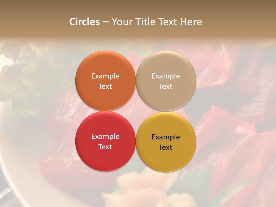 Dinner Cuisine Ahi PowerPoint Template