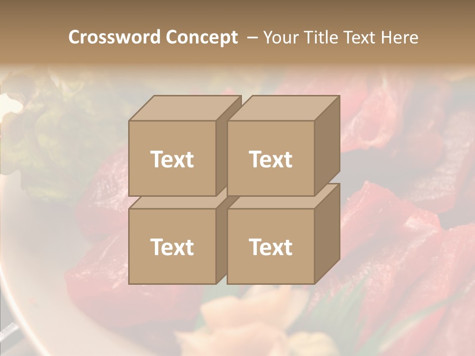 Dinner Cuisine Ahi PowerPoint Template