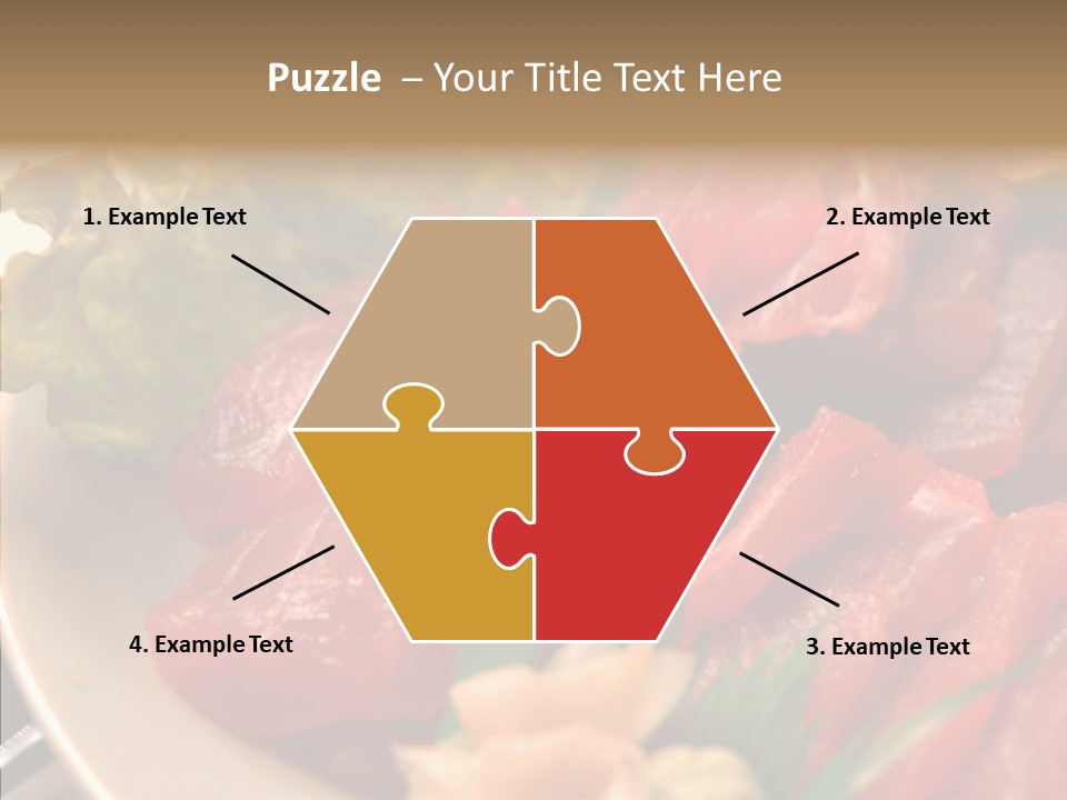 Dinner Cuisine Ahi PowerPoint Template