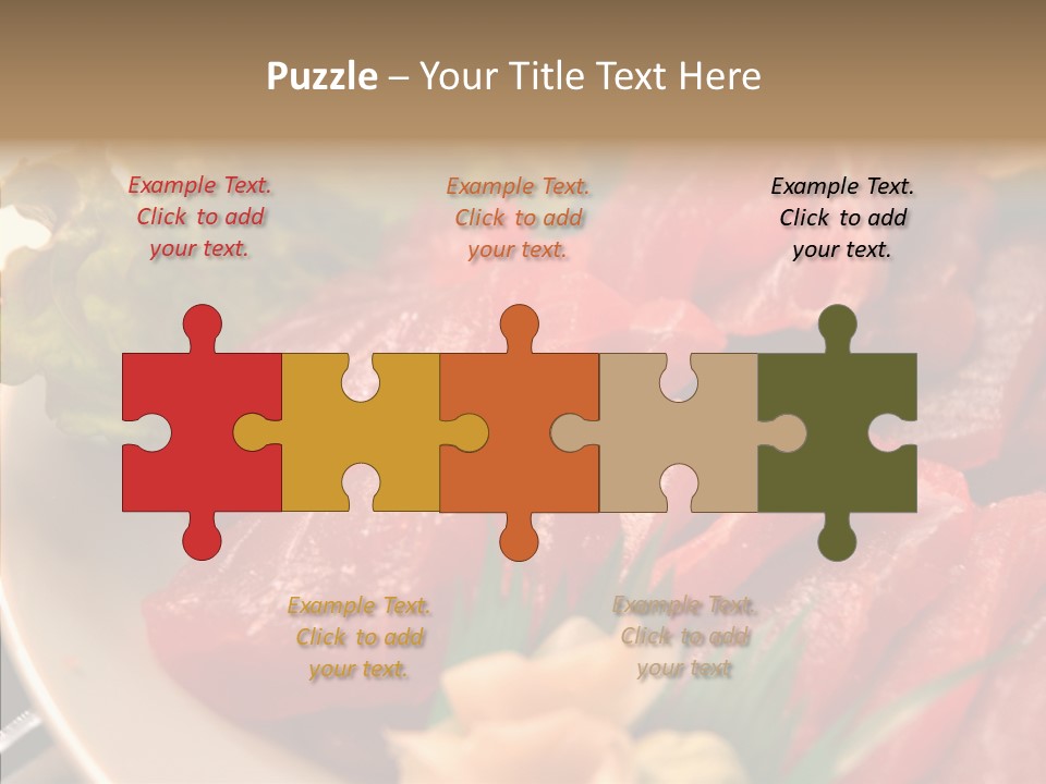 Dinner Cuisine Ahi PowerPoint Template