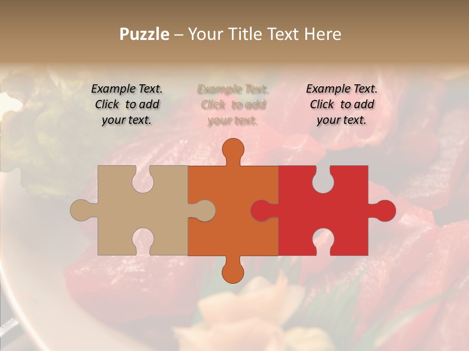 Dinner Cuisine Ahi PowerPoint Template