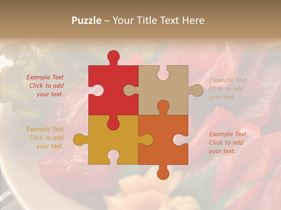 Dinner Cuisine Ahi PowerPoint Template