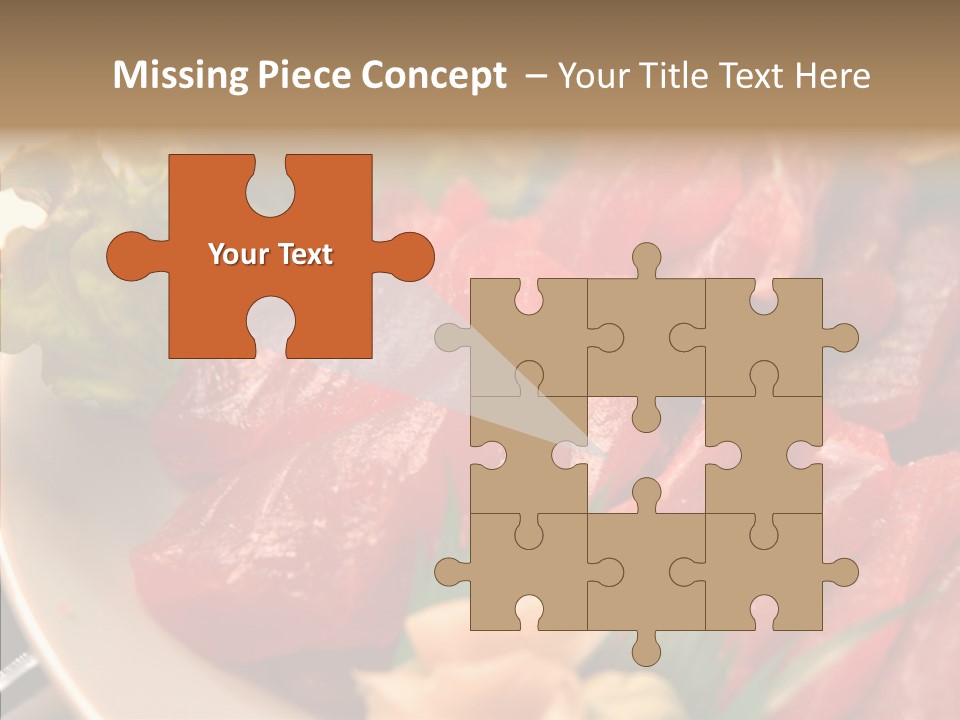 Dinner Cuisine Ahi PowerPoint Template