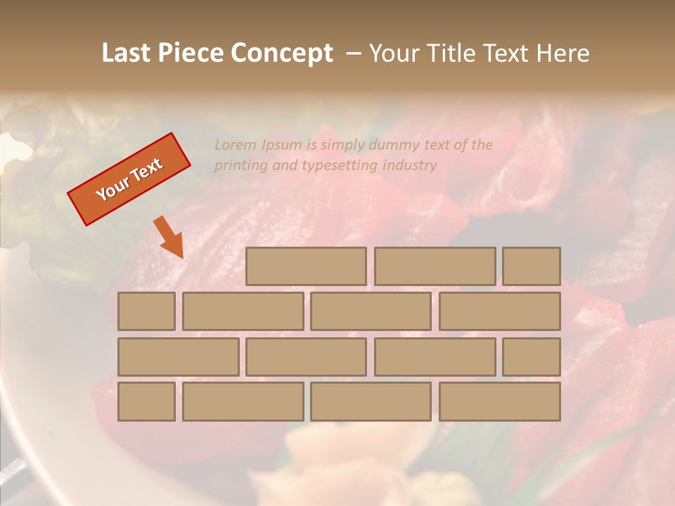 Dinner Cuisine Ahi PowerPoint Template