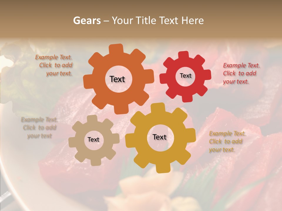 Dinner Cuisine Ahi PowerPoint Template